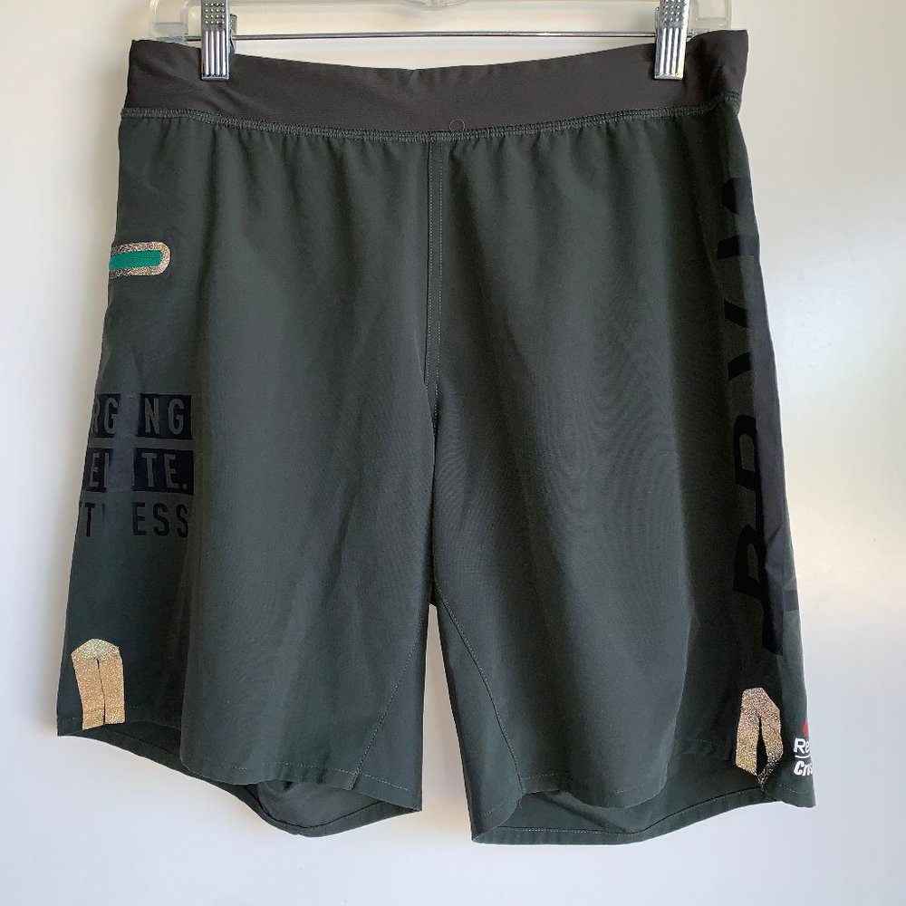 REEBOK CrossFit Gray Training Shorts Forging Elite Men's Small